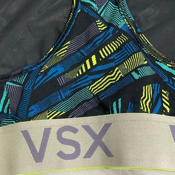 Victoria’s Secret VSX Geometric Print Racerback Sports‎ Bra Size Size Small - Picture 6 of 9